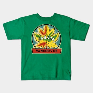 Vancouver Leaf Kids T-Shirt